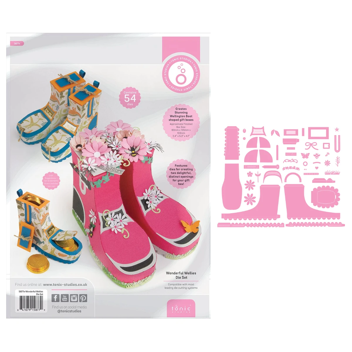 

2025 New Metal Cutting Dies Wonderful Wellies Gift Box Die Make DIY Scrapbooking Christmas Holiday Gift Greeting Card Handmade