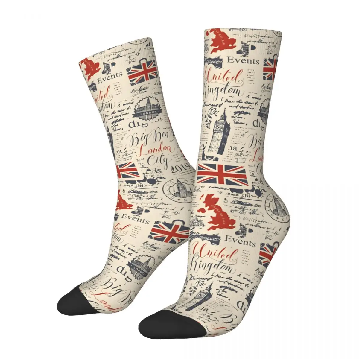 Travel London Unisex Winter Socks Hip Hop Happy Socks street style Crazy Sock