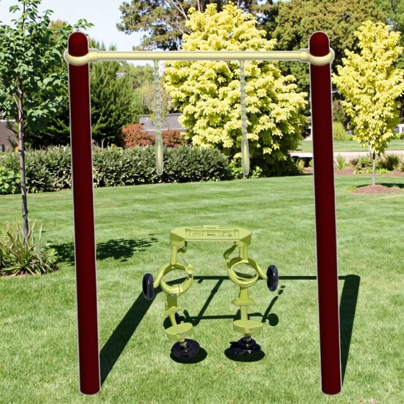 Customizable Steel Pull-Up Bar with Rings - Indoor & Outdoor Fitness Equipment for Home & Gym Exercise