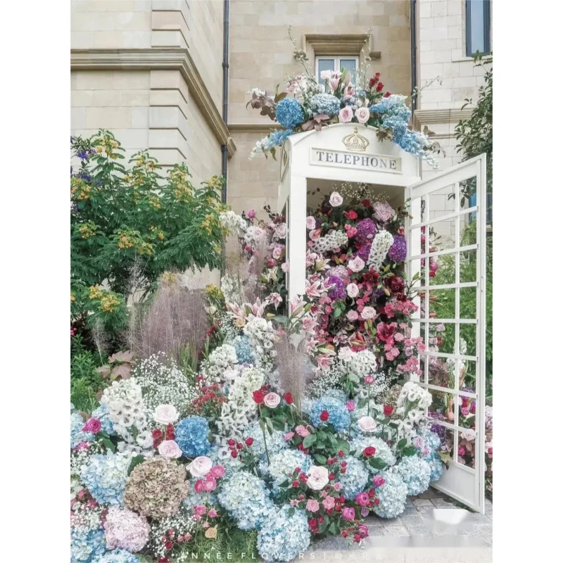 custom.Hot Sale Outdoor Wedding Decoration Party Props London Telephone Booth