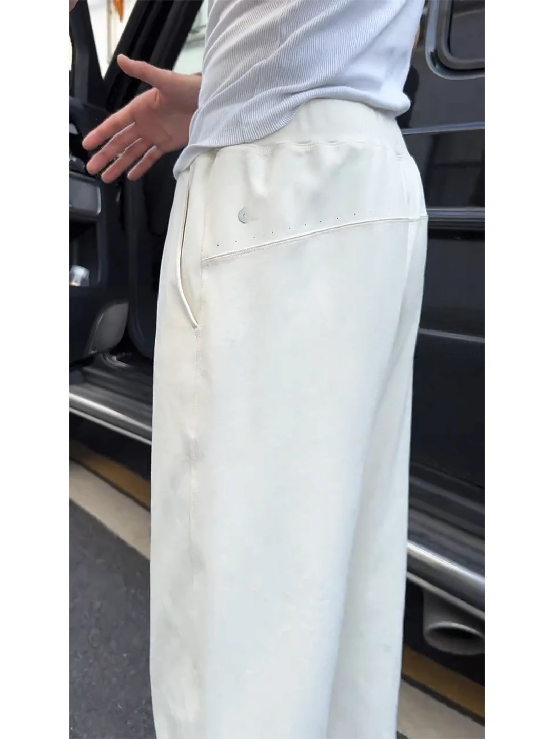 

Белые дышащие брюки из кожи Qui Dry Ice, мужские легкие летние спортивные прямые брюки для фитнеса Cool Sensation