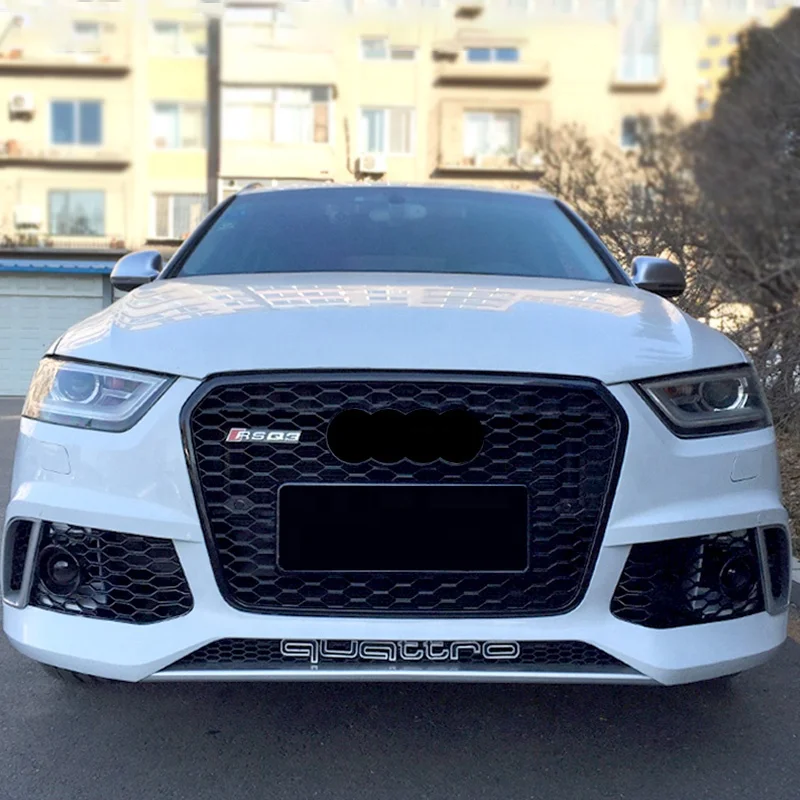 RSQ3 Bodikits for Audi Q3 SQ3 Front Bumper with honeycomb grill radiator mesh high quality 2013 2014 2015