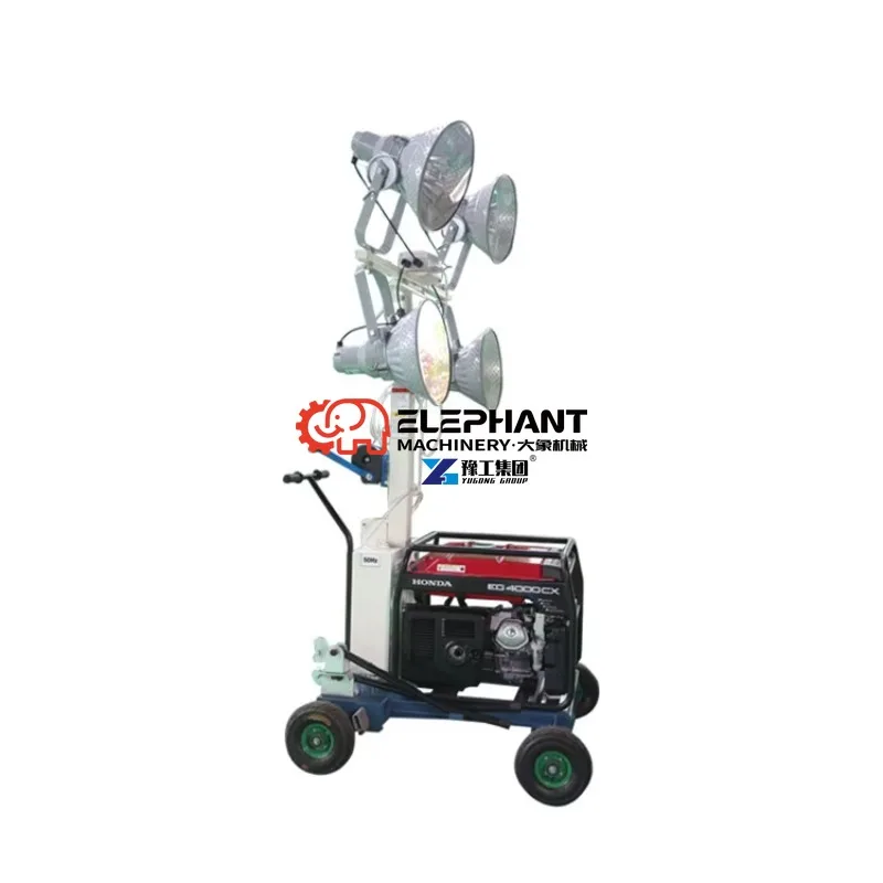 Hot Sale 5m Manual Stadium LED Mobile Light Towers Diesel Generator Floodlight Tower Metal Halide Lighting Tower
