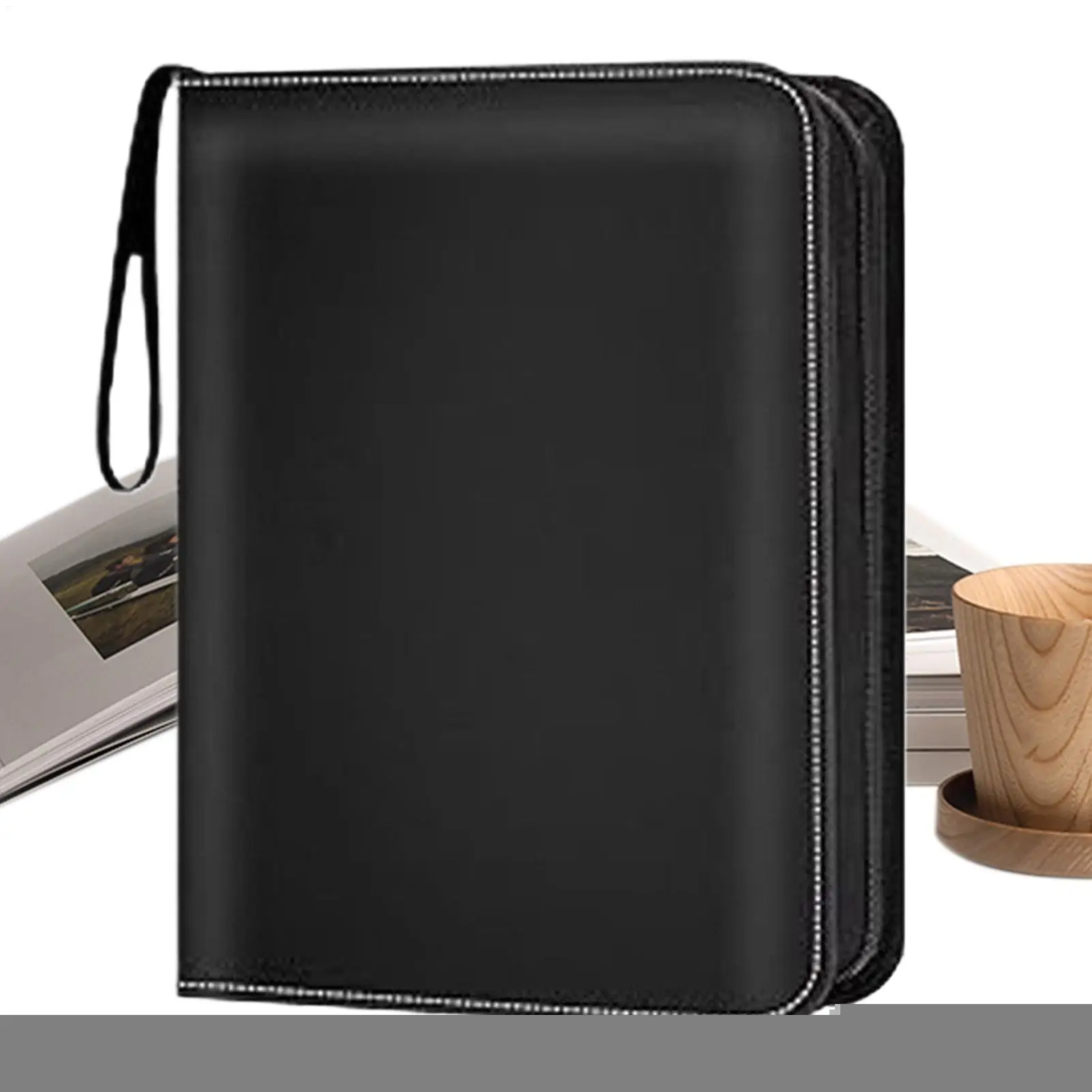 

Baseball Card Binder Trading Card Storage Binder With 50 Removable Sleeves Zipper Collectible Photocard Holder Organizer For
