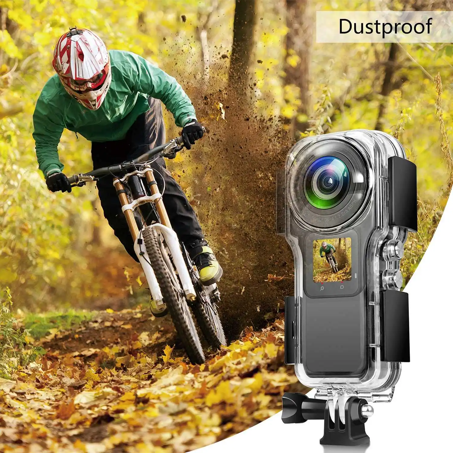 Casing anti air bawah air untuk Insta360 One RS 1 inci 360 casing pelindung kamera aksi aksesoris