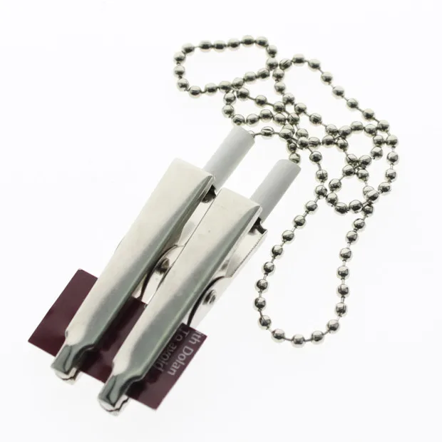 10PCS Dental Bib Clips Pearl Necklace Chain 385mm Divided Package Dental Consumables SL415