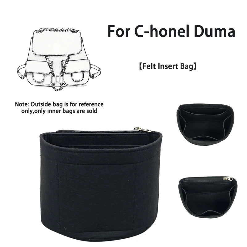 EverToner Multi-Pocket Organizer Suitable for C-honel Duma Insert Bag Felt Handbag Liner Bag Accessories