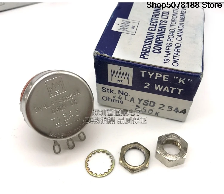 Canadian single-turn PYPEK PEC potentiometer RV4AYSD254A 250K 2W potentiometer