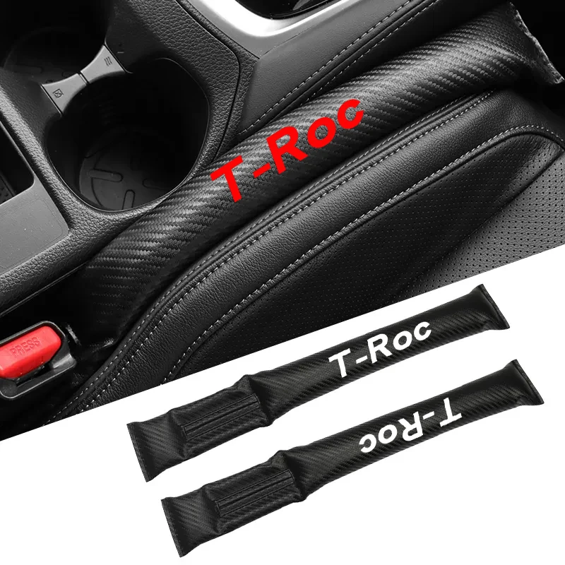 

Carbon Fiber Car Interior Seat Gap Plug Filler Pad For VW T-ROC r TROC R 2017 2018 2019 2020 2016 Accessories