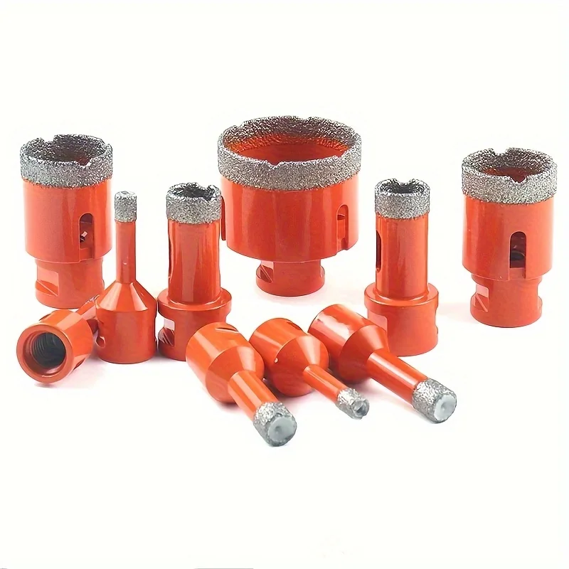 6/8/10/12mm M14 Brazed Diamond Drill Bit For Drilling Concrete Ceramic Tiles And Glass Dry Drilling Tools Saw Cutter Cutting