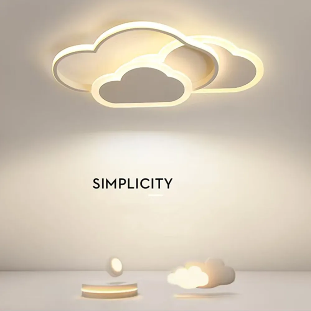 

Детский светодиодный потолочный светильник для спальни, креативный светильник в форме белого облака для мальчиков и девочек, светильник для учебы, люстра, декор для дома, светильники для гостиной, 85-265В