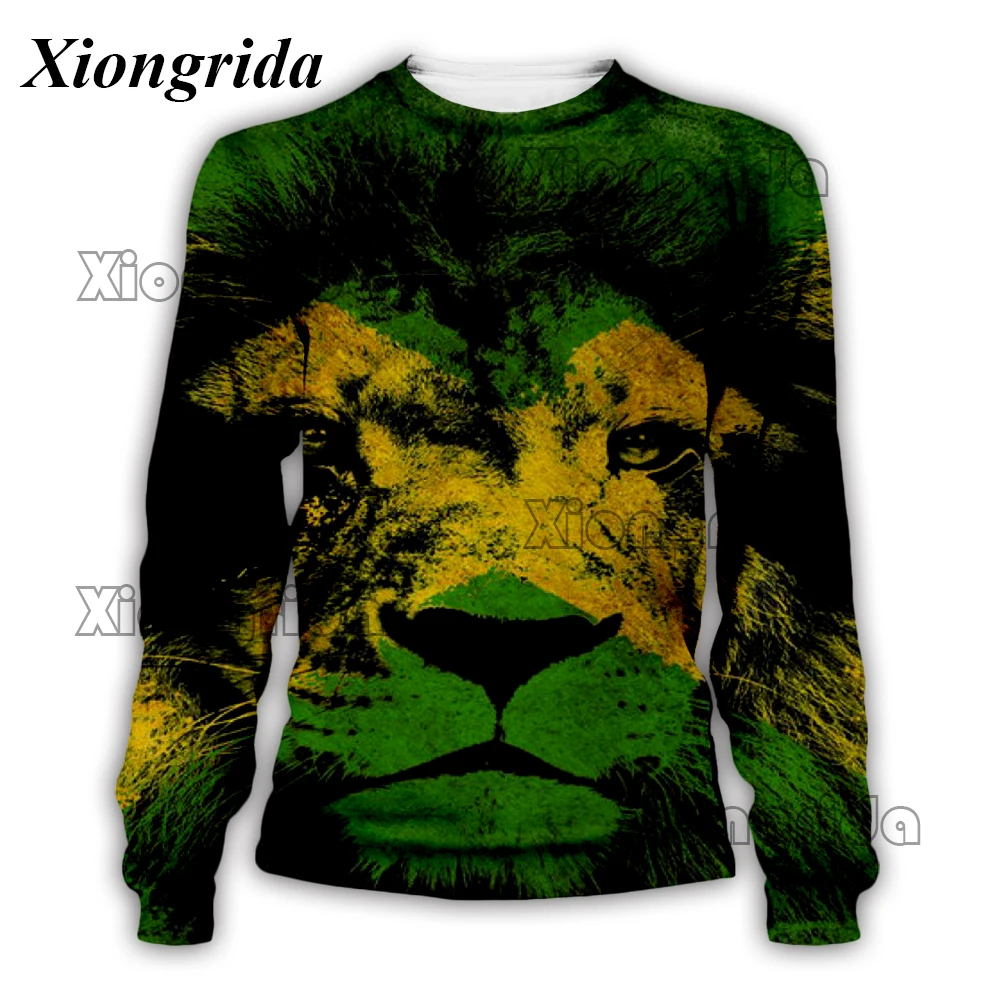 Giamaica Flag Print felpe uomo 3D Print Casual girocollo maglioni manica lunga bandiera stampa Unisex Outwear Clothes