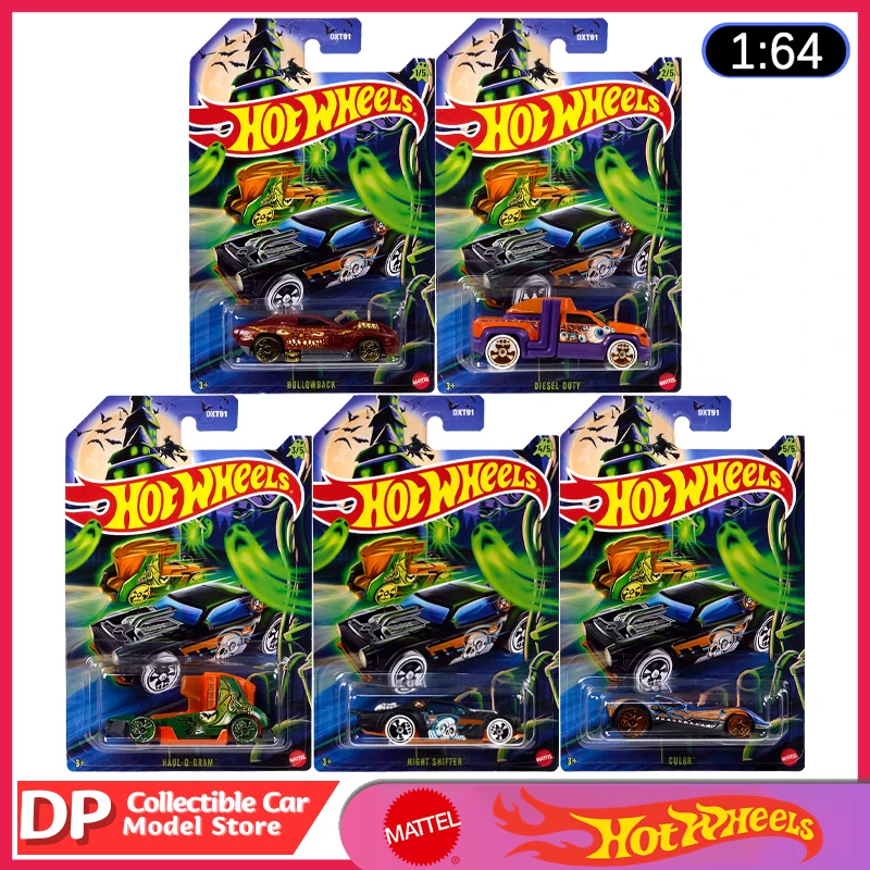 

New 2025 Hot Wheels Halloween Series Complete Set DXT91 Skull wheels 1:64 Die-Cast Model Vehicle