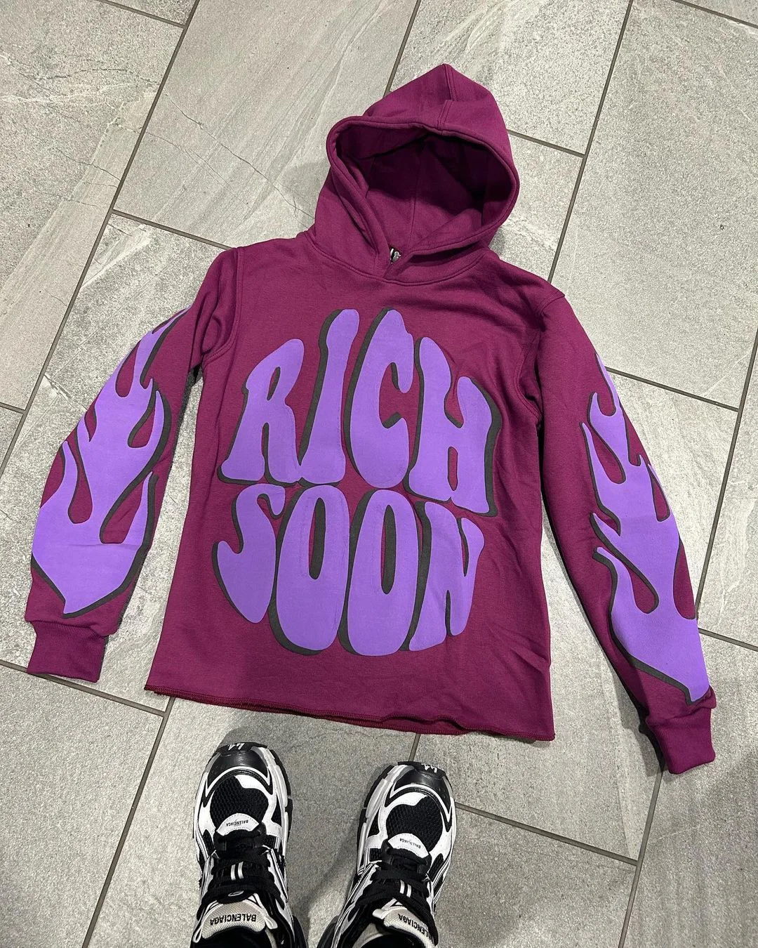 Men Rich soon hoodie New Loose Sweatshirts Y2k Cute Pullovers Fashion Print Tops Hooded Men Autumn Winter Aesthetic Clothes