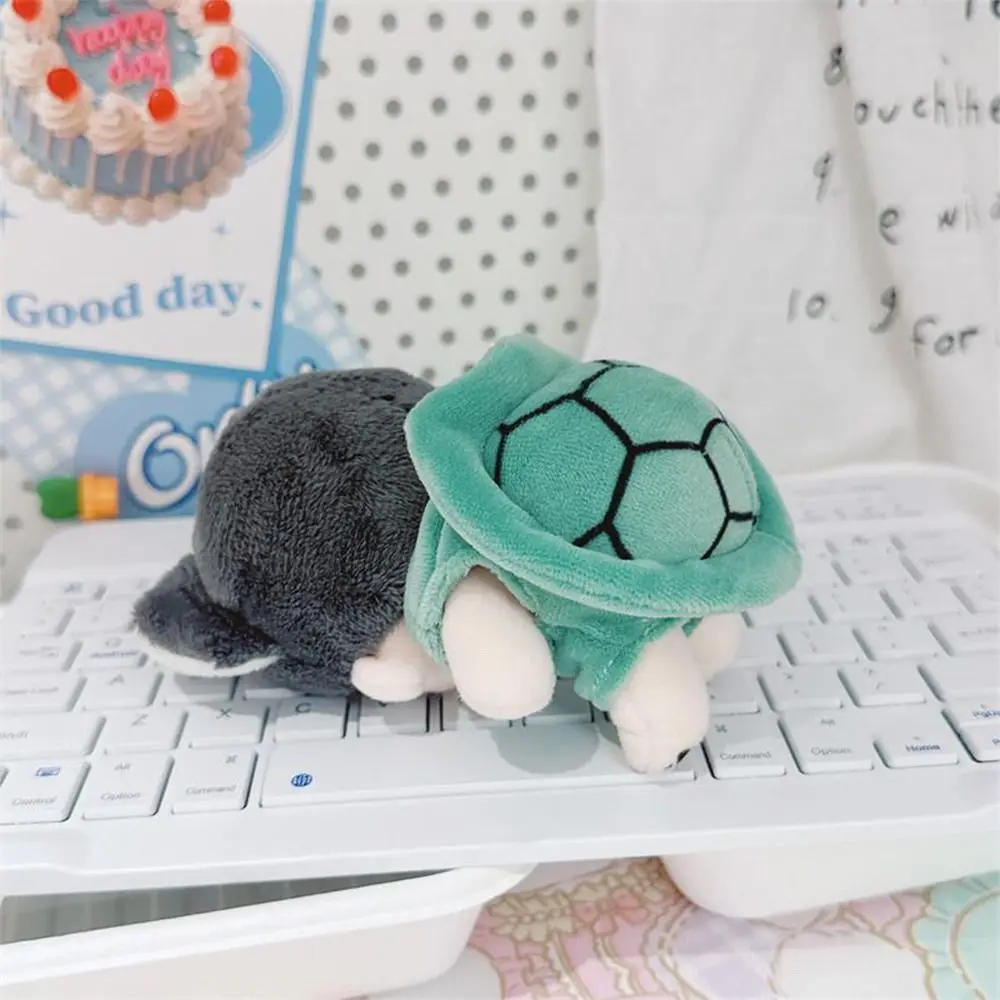 10cm/20cm Doll Clothes Green Pink Blue Plush Mini Cartoon Turtle Pajamas Funny Doll Accessories Miniature Crawling Suit