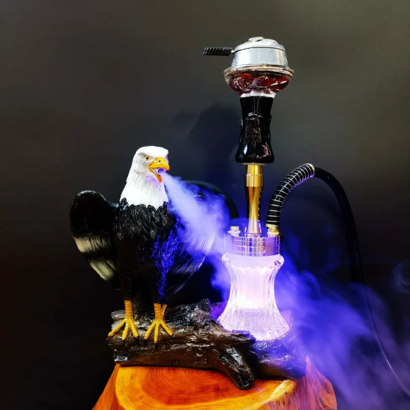 Arabic hookah complete set of bars, golden eagles, hookah craft, resin smoking pot, hookah