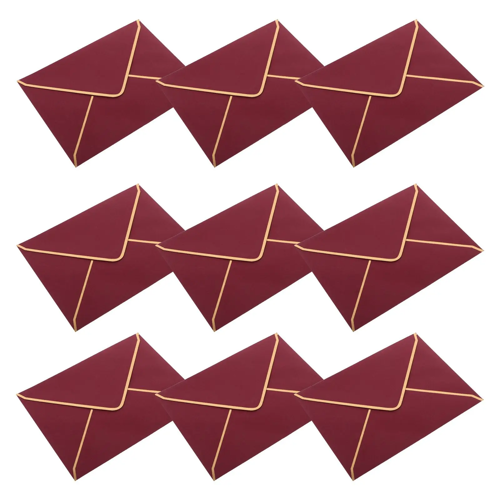 

10 Pcs Business Invitation Envelopes Simple Elegant Design Letter Paper Cover Writing Note Card Storage Solid Color Stationery