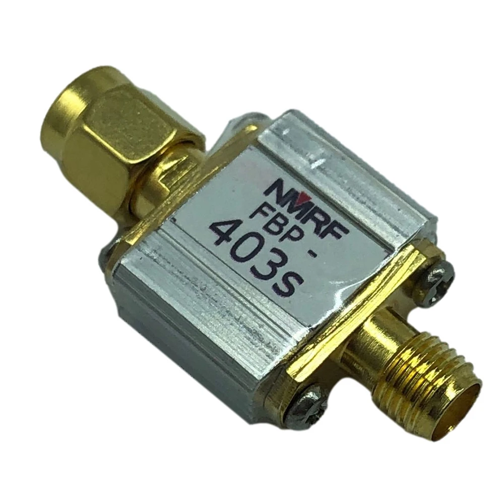 A21I-FBP-403S RF مرشح ممر الموجة المحورية 403 ميجا هرتز المنشار مرشح ممر الموجة 1DB عرض النطاق الترددي 4 ميجا هرتز