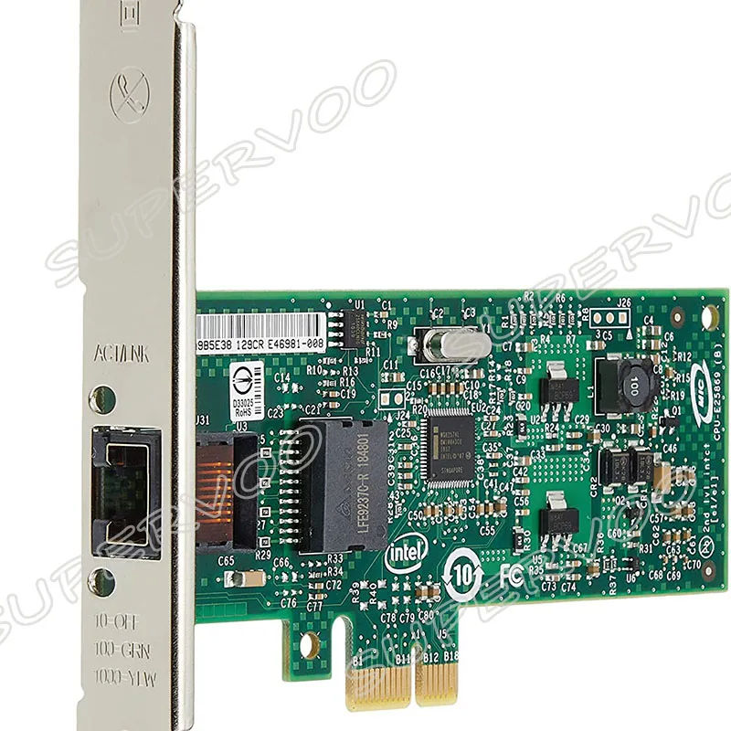 Adaptateur de bureau Gigabit CT PCIE, 10/100/1000Mbps, carte d'interface réseau, pour Rom, Compatible