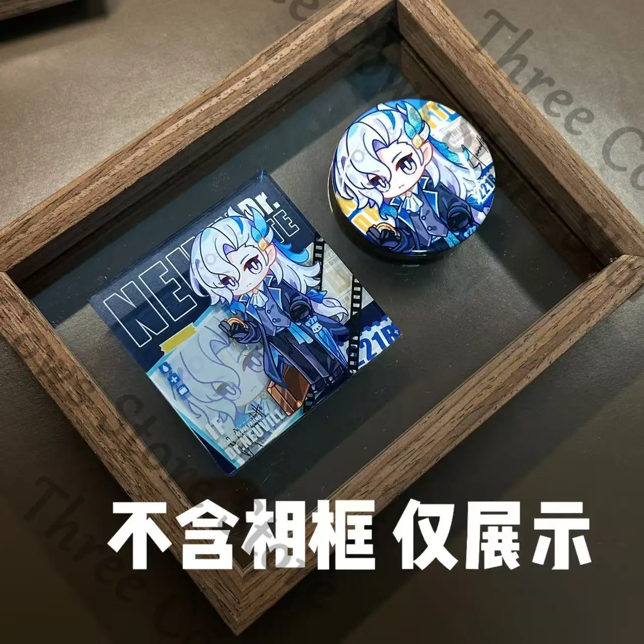 Anime Genshin Impact Neuvillette Cosplay Pendant Brooch Cartoon Badge Acrylic Brick Emblem Ornament Mascot Collection Fans Gift