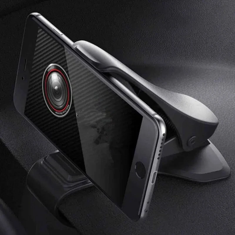 Universal Car Mobile Phone Holder Easy Clip Mount Stand Panel Multi-Functional Universal Dashboard GPS Navigation Bracket Holder image 3