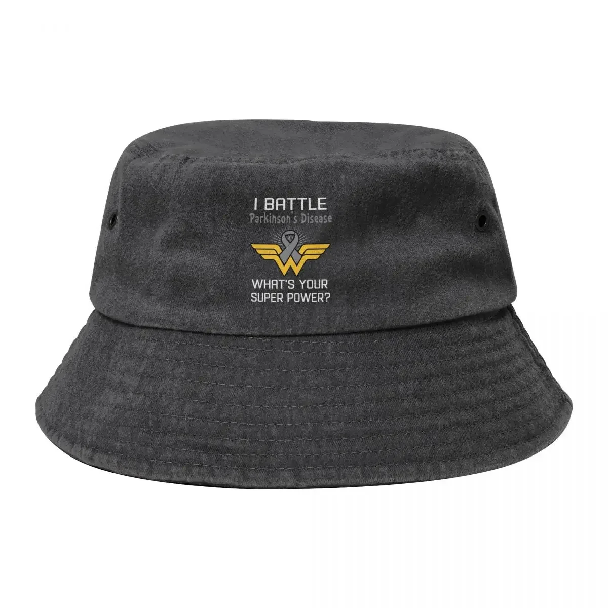 I Battle Parkinson's Disease What's Your Super Power Support Parkinson's Disease Warrior Gifts Bucket Hat