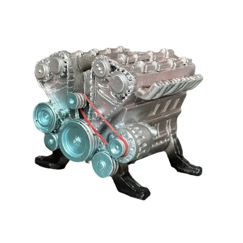Resin Creative Engine Model Ornaments Punk Modern Engine Miniatures Tabletop Statue Crafts Office Desk Gift Home Decoration