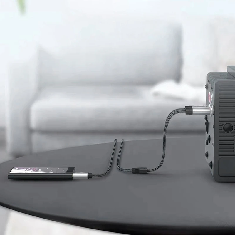 Câble audio pour centre commercial, répartiteur de haut-parleur d'amplificateur, 3.5mm à double, 6.35mm, m x câble, 2X6.5 Jack à 3.5 mâle, 1m, 3.28 Federation