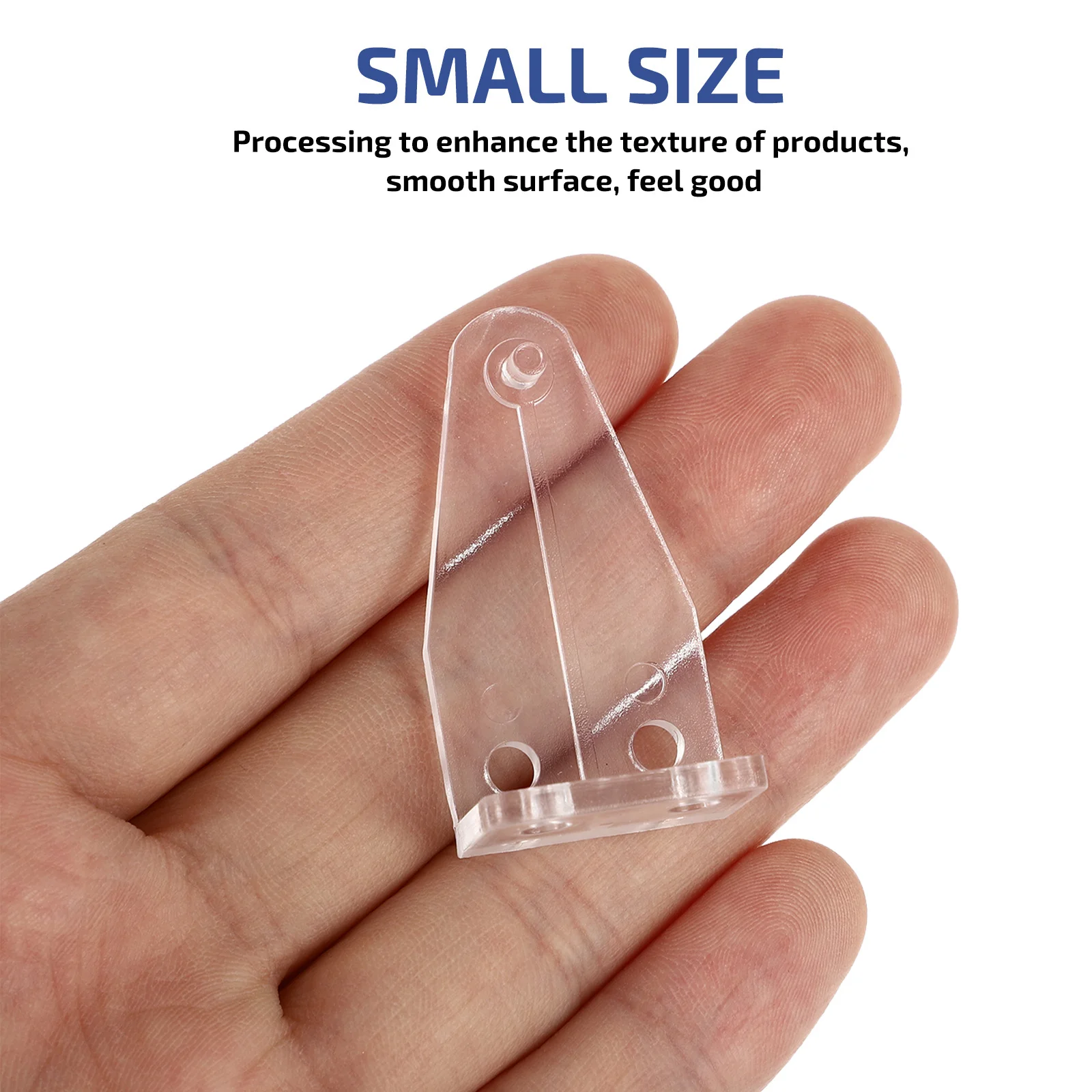 

10pcs Hold Down Bracket Transparent Plastic Blind Brackets For Bottom Rail Holder Replacements Blinds Shades Fittings Home