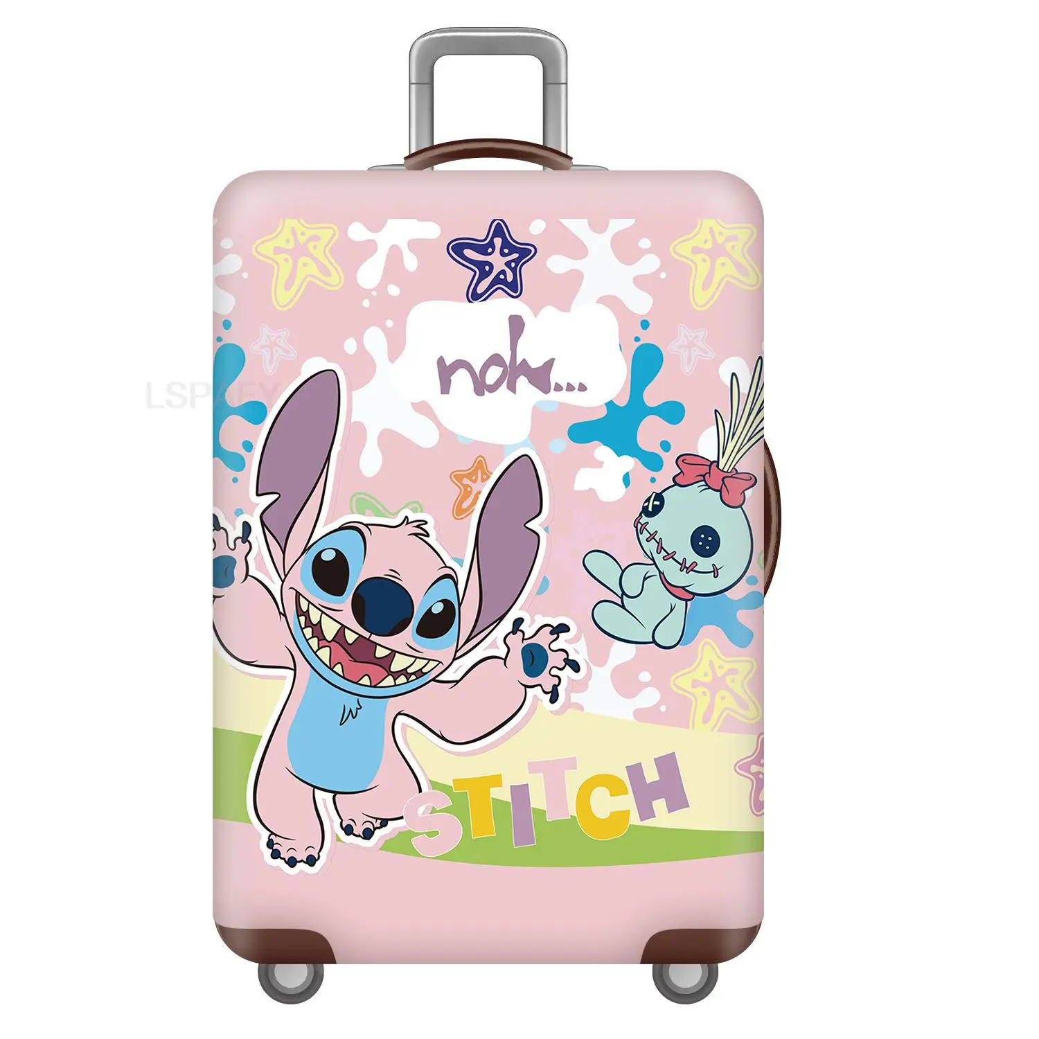 New Lilo And Stitch Suitcase Cover Protector Dust-proof Scratch Resistant Luggage Cover Apply To 18\'\'-32\'\' Suitcase