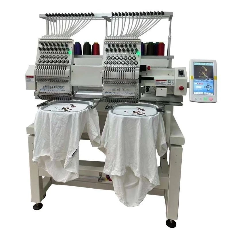 Double head multi-function automatic high-speed computerized embroidery machine