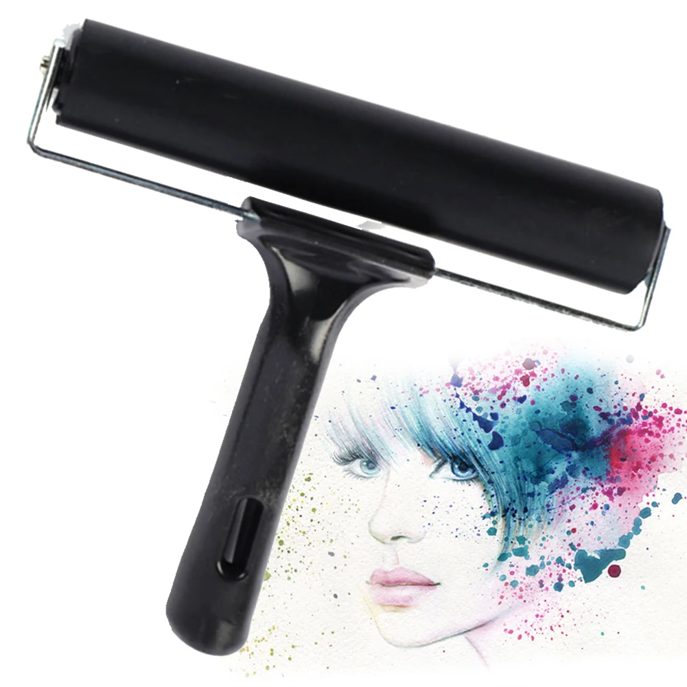 Accessary Diamond Drawing For Crafting Printmaking Handle Brayer Roller 3 Sizes Rubber School DIY Multifunctional Oil Painting