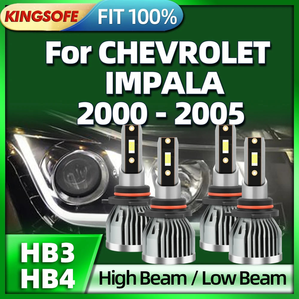 

Roadsun 2/4pcs Led 150W Bulbs HB3 HB4 Car Light Headlight For CHEVROLET IMPALA 2000 2001 2002 2003 2004 2005