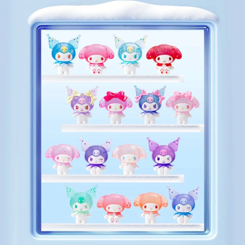 

Sanrio Kuromi My Melody Soda Series Mini Figures Suprise Bag Ramune Style Cute Desktop Ornament Animal Peripheral Gift Gk