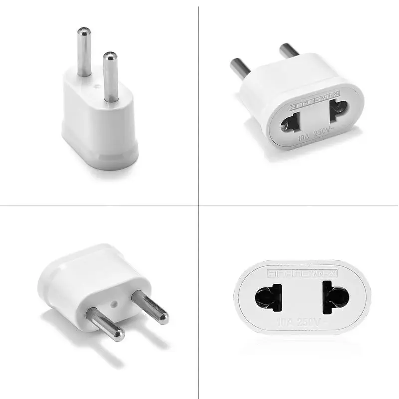 Adaptador de viaje para UE, AU, EE. UU., UE, Euro, AU, Nueva Zelanda, UE, KR, España, enchufe eléctrico CN, cargador de enchufes de salida