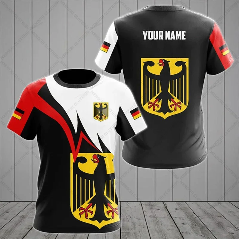 

Germany Emblem Graphic Personalized Unisex T-shirts Loose Oversize Short Sleeve Tops Summer Casual Tees O-neck Sportswear