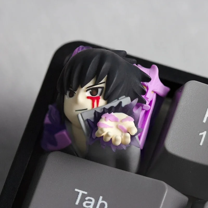 Anime Keycaps Sasuke Sakura figure Custom Keycaps for Mechanical Keyboard Caps DIY Artisan Keycap ESC Resin Key Caps Gamer Gifts