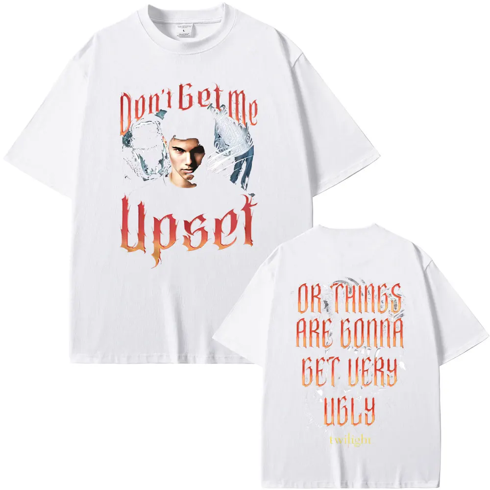 فيلم الشفق جاكوب الأسود الذئب الجرافيك تي شيرت مصاص دماء روبرت باتينسون إدوارد تي شيرت الرجال النساء عادية القطن خمر تي شيرت #6