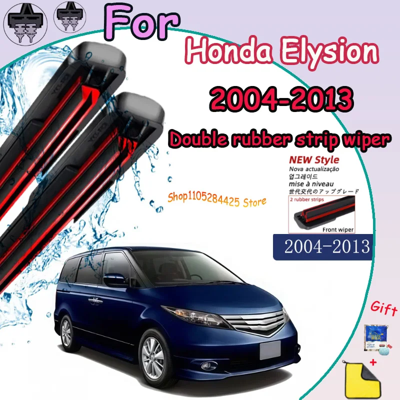 

Direct Fit Front Wiper Blade Pair of 2 For Honda Elysion 2004-2013 Driver & Passenger Side Front Windshield Wipers