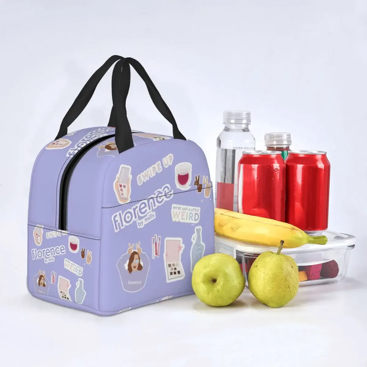 Firenze By Mills Lunch Bag Women Thermal Cooler Insulated Lunch Box per lavoro d'ufficio per adulti Picnic Food Tote Bags