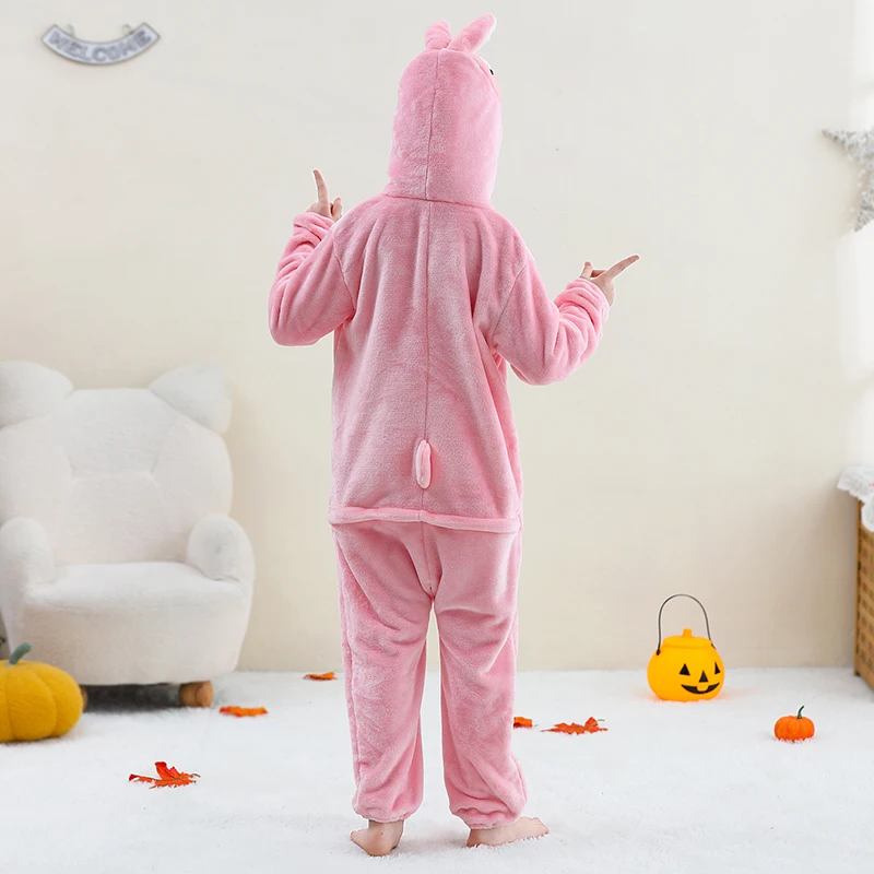 MICHLEY Löwen-Kinder-Schlafsack, Flanell-Decke, Schlafanzug 3-12 Jahre, Kapuzenpyjama, Kostümkleidung, Jumpsuit für Jungen und Mädchen – Detail 33
