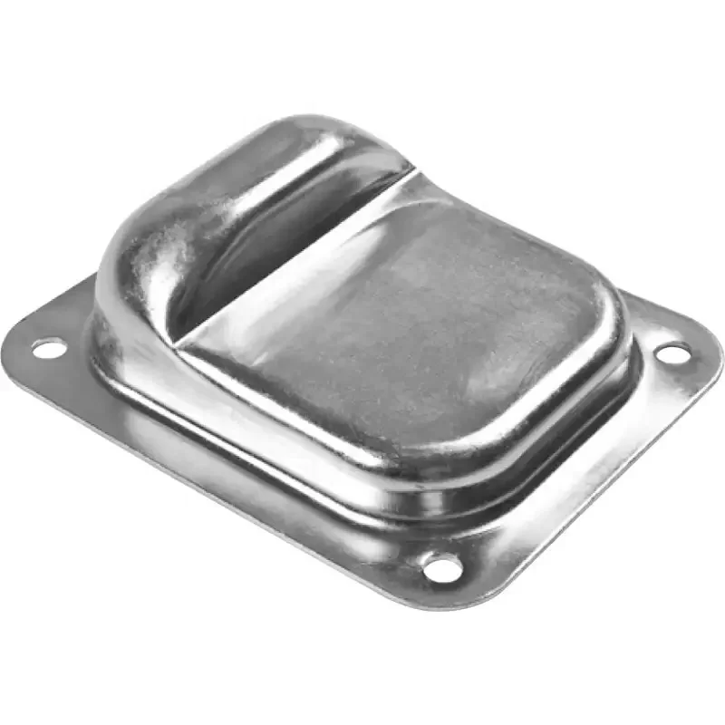 Galvanized steel casement door stopper and bumper, silver/gold, traditional design, suitable for outdoor use