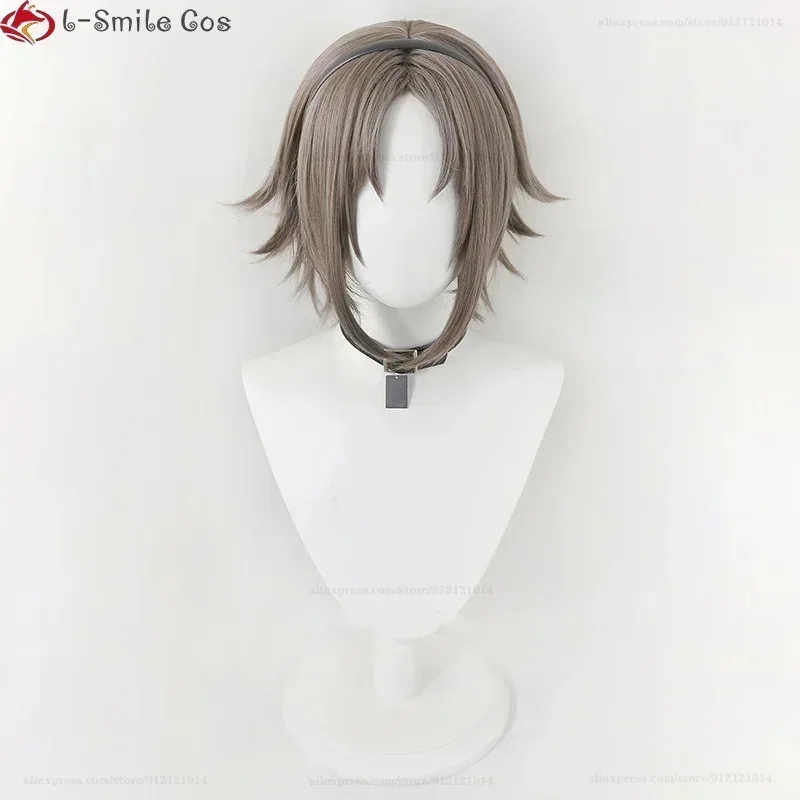 CyHigh Quality VTuber NIJISANJI Luxiem Mysta Rias Cosplay Wig Dark Grey Short Heat Resistant Synthetic Hair Halloween Party Wigs