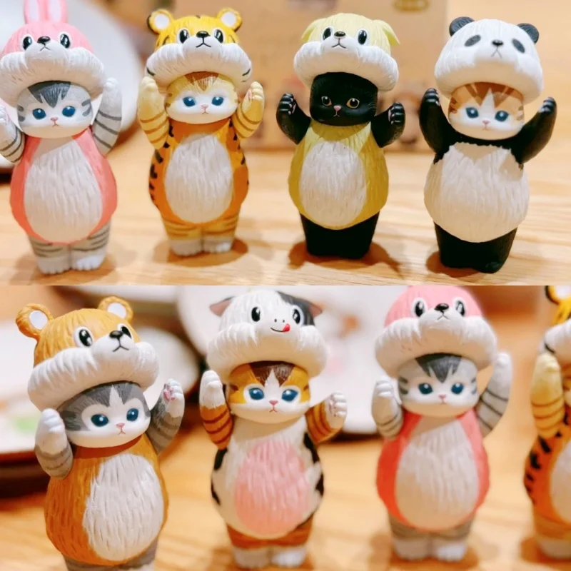

Mofusand Cat Fortune Sandy Animal Head Cover Cross Dressing Rabbit Panda Desktop Model Ornament Toy Birthday Gift