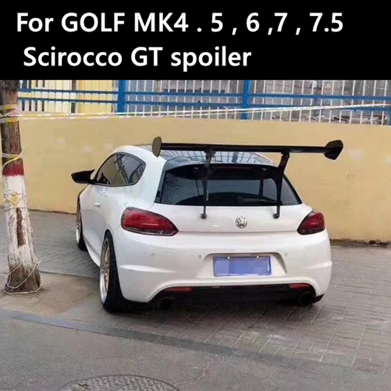 for Scirocco Golf 4 5 6 7 MK4 MK5 MK6 MK7 MK7.5 GT Style Carbon Fiber for Volkswagen Hatchback universal spoiler