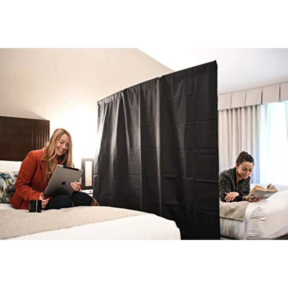 

New Portable Wall Pack Black Portable Room Divider Privacy Screen Room Divider for Education, Clinics and Travel