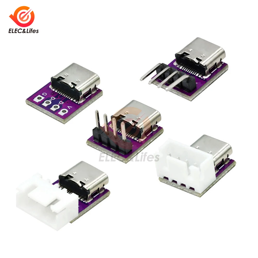 10Pcs Usb3.1 16p To 2.54 High Current Power Conversion Board Is Inserted On Both Sides Of The Type-c Motherbase Test Board