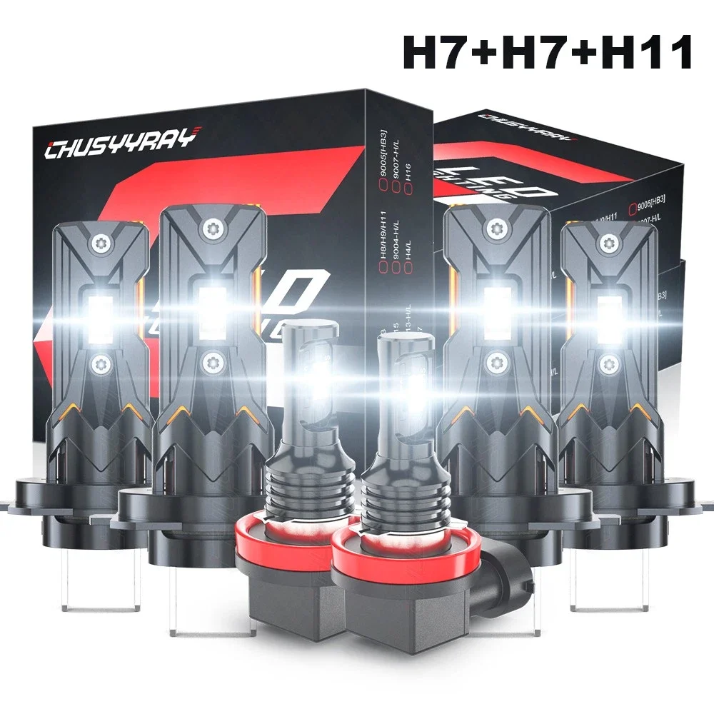 

H7 H7 H11 6X 6000K Светодиодные противотуманные фары