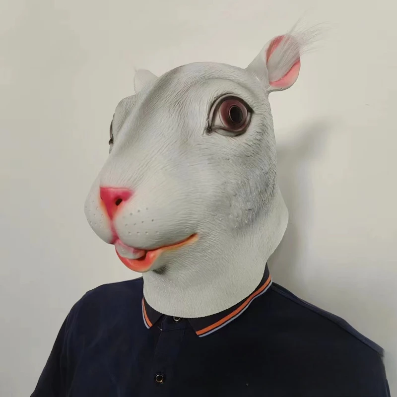 

Brown Squirrel Mask Headcover Cute Squirrel Mask Headset Halloween Cosplay Animal Headsets Mask White Squirrel Masques