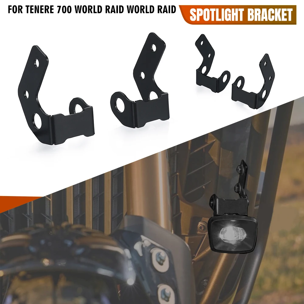 

Tenere700 Fog Lights Auxiliary Bracket Light Mounts Spotlight Spot Light Holder For Yamaha TENERE 700 World Raid 2022-2023-2024